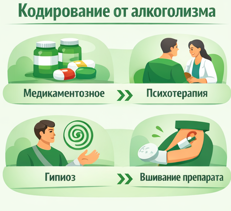 кодирование от алкоголизма в Сосенском Санати